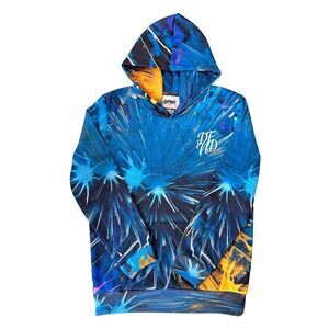 London Unisex Adult Hoodie / Blue/Yellow